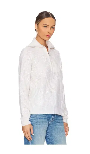 Autumn Cashmere Shaker 1/2 Zip Mock Neck Sweater | Thumbnail 2