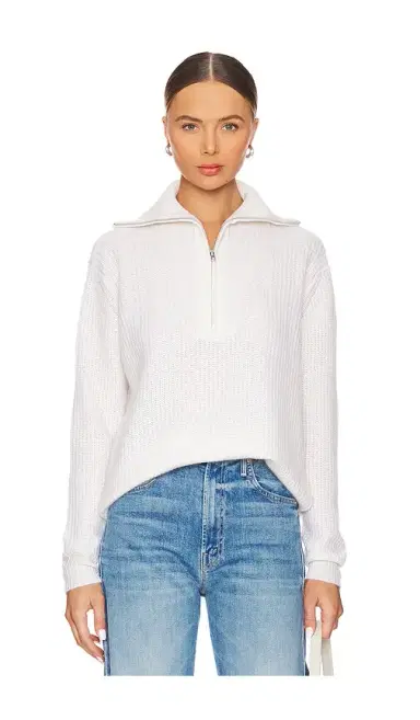 Autumn Cashmere Shaker 1/2 Zip Mock Neck Sweater | Thumbnail 1