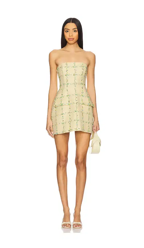 Amanda Uprichard Strapless Bethany Skort Romper
