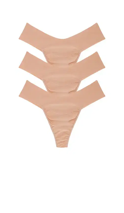 Hanky Panky Natural Rise Thongs 3 Pack