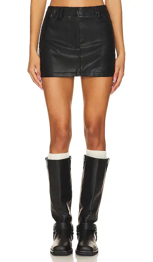 Tobaias Faux Leather Skirt
