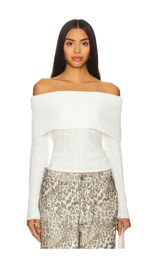 MORE TO COME Ingrid Off Shoulder Sweater