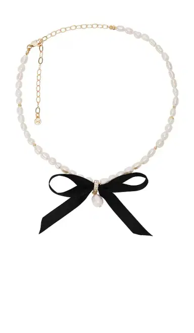 Ettika Velvet Bow Statement Pearl Choker | Thumbnail 1 Ettika Velvet Bow Statement Pearl Choker | Thumbnail 1