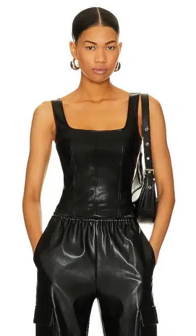 HEARTLOOM Dante Faux Leather Tank | Thumbnail 1 HEARTLOOM Dante Faux Leather Tank | Thumbnail 1