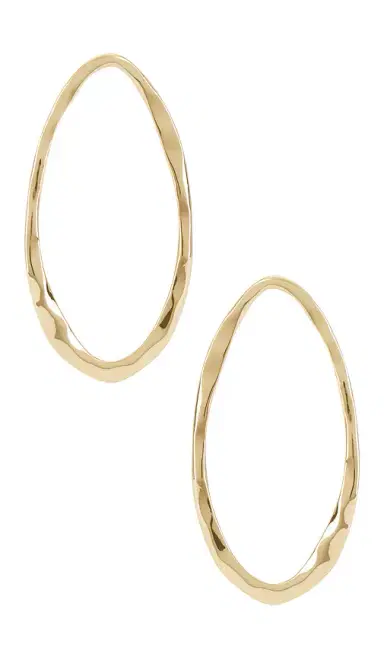 Ettika Hammered Large Oval Earrings | Thumbnail 1 Ettika Hammered Large Oval Earrings | Thumbnail 1
