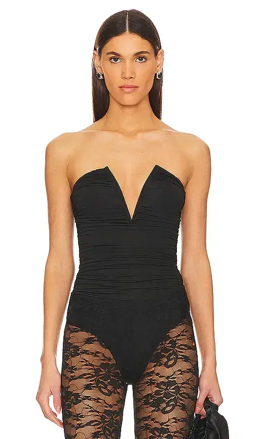 superdown Vivienne Ruched Bodysuit