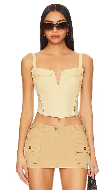 superdown Leslie Cargo Corset Top | Thumbnail 1