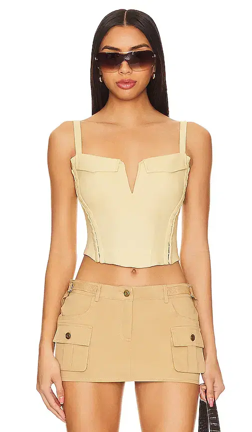 Leslie Cargo Corset Top