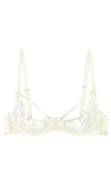 fleur du mal Charlotte Lace Peakaboo Bra | Thumbnail 1 fleur du mal Charlotte Lace Peakaboo Bra | Thumbnail 1
