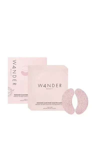 WANDER BEAUTY Baggage Claim Rose Gold Eye Masks 6 Pack | Thumbnail 1