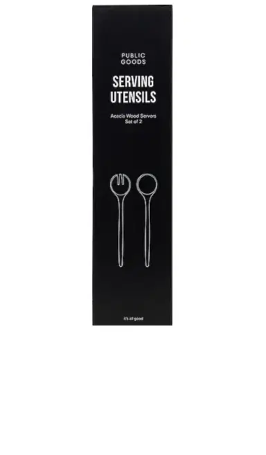 Public Goods Acacia Salad Serving Utensils Set of 2 | Thumbnail 2