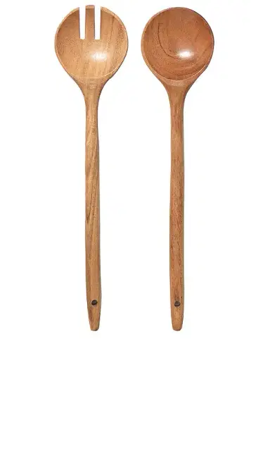 Public Goods Acacia Salad Serving Utensils Set of 2 | Thumbnail 1