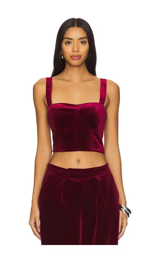 Velvet Crop Top