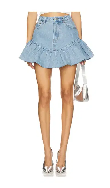 retrofete Angelique Denim Skirt | Thumbnail 1 retrofete Angelique Denim Skirt | Thumbnail 1