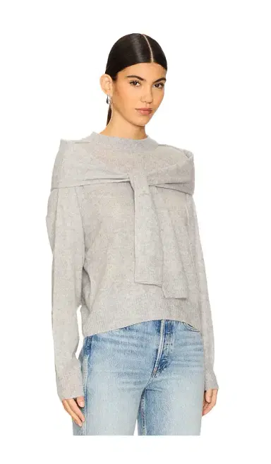 NAADAM Featherweight Cashmere Layered Crewneck Sweater | Thumbnail 2