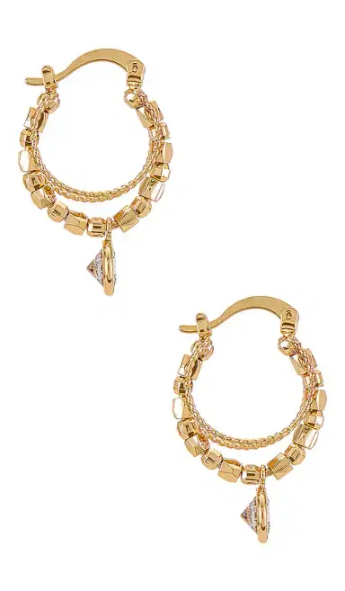 Ettika Embellished Hoop Earrings | Thumbnail 2 Ettika Embellished Hoop Earrings | Thumbnail 2