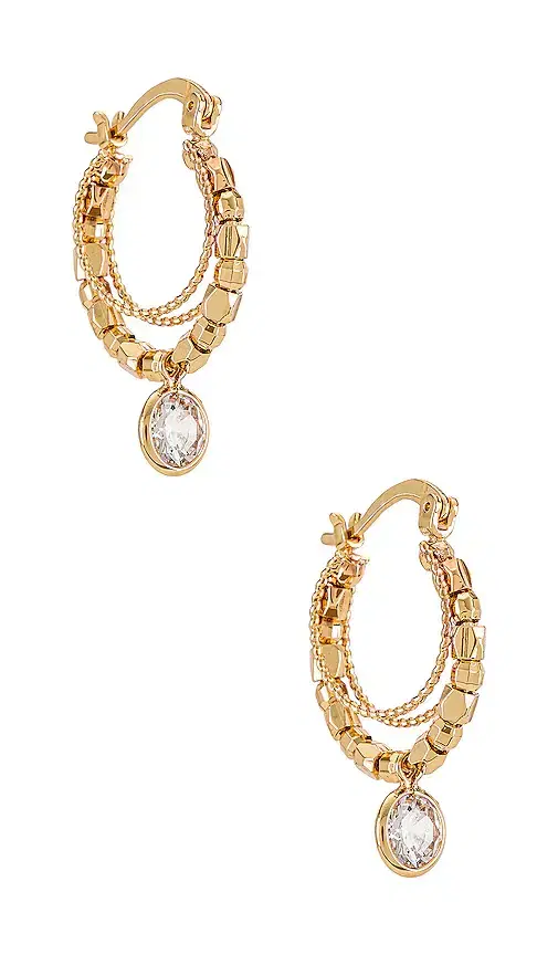 Embellished Hoop Earrings