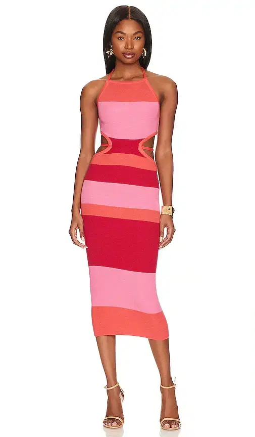 Camila Coelho Emlyn Stripe Knit Dress