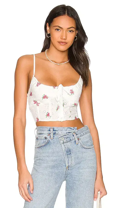 Marie Embroidered Cami Top