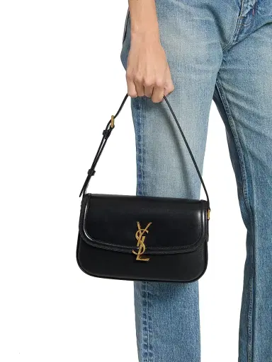 Saint Laurent Women's Solferino in Box Shoulder Bag - Black | Thumbnail 3 Saint Laurent Women's Solferino in Box Shoulder Bag - Black | Thumbnail 3