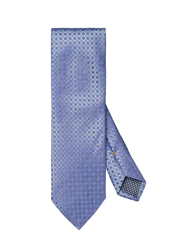 Men's Geometric Silk Tie - Purple