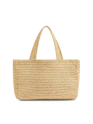 Valentino Garavani Women's Viva Superstar Raffia Shopping Bag - Natural Butter | Thumbnail 3 Valentino Garavani Women's Viva Superstar Raffia Shopping Bag - Natural Butter | Thumbnail 3