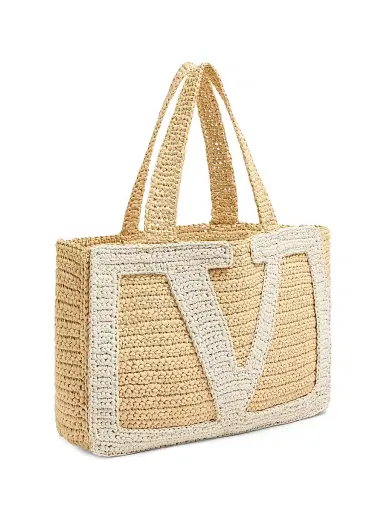 Valentino Garavani Women's Viva Superstar Raffia Shopping Bag - Natural Butter | Thumbnail 4 Valentino Garavani Women's Viva Superstar Raffia Shopping Bag - Natural Butter | Thumbnail 4