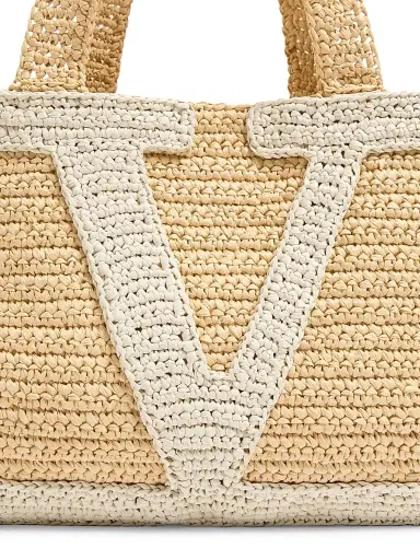 Valentino Garavani Women's Viva Superstar Raffia Shopping Bag - Natural Butter | Thumbnail 7 Valentino Garavani Women's Viva Superstar Raffia Shopping Bag - Natural Butter | Thumbnail 7