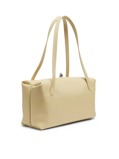 Jil Sander Women's Goji Pillow Leather Handle Bag - Almond Butter | Thumbnail 4 Jil Sander Women's Goji Pillow Leather Handle Bag - Almond Butter | Thumbnail 4