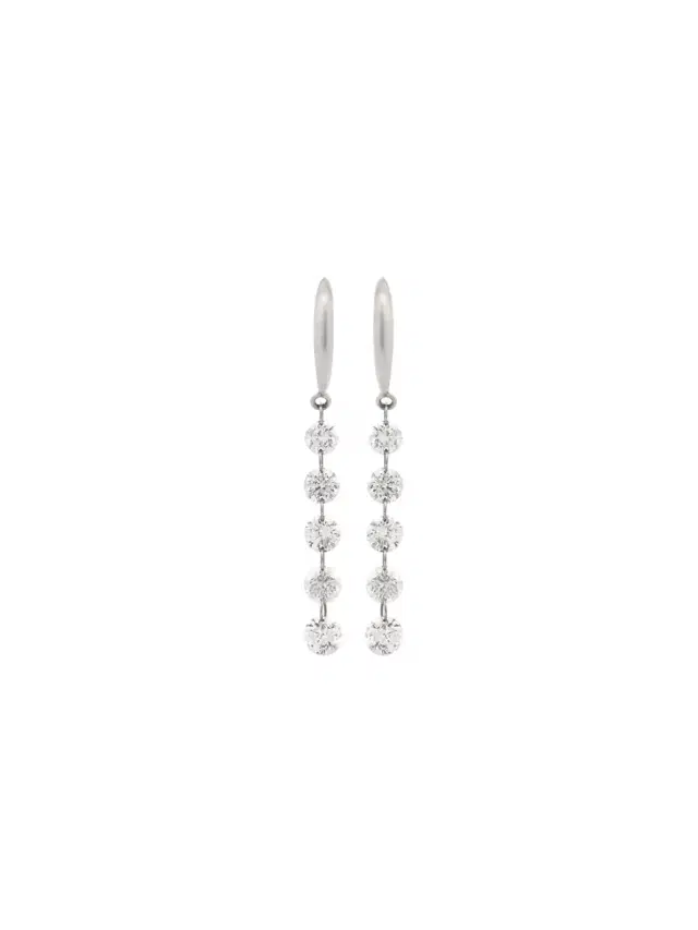 Wish Fine Jewelry 1.0ct Diamond Platinum Dangle Drop Gold Earrings