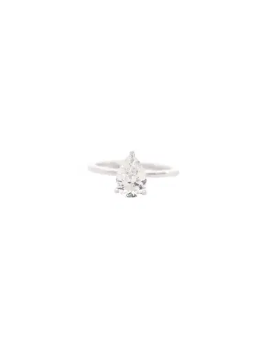 Wish Fine Jewelry GIA 1.0ct Pear Shaped Diamond 18K Gold Solitaire Ring | Thumbnail 1 Wish Fine Jewelry GIA 1.0ct Pear Shaped Diamond 18K Gold Solitaire Ring | Thumbnail 1