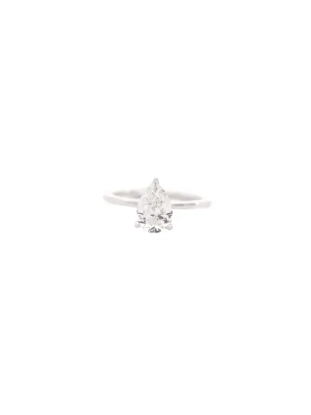 Wish Fine Jewelry GIA 1.0ct Pear Shaped Diamond 18K Gold Solitaire Ring