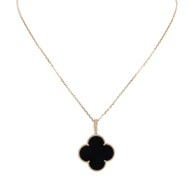 Van Cleef & Arpels Van Cleef & Arpels Magic Alhambra Long Necklace 1 Motif Onyx 18K Yellow Gold Hardware