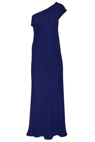 PETER COHEN Draped Petal Gown - Sapphire | Thumbnail 1 PETER COHEN Draped Petal Gown - Sapphire | Thumbnail 1