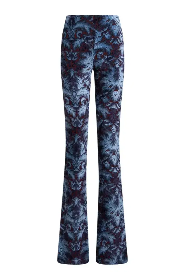 Printed Stretch Trousers