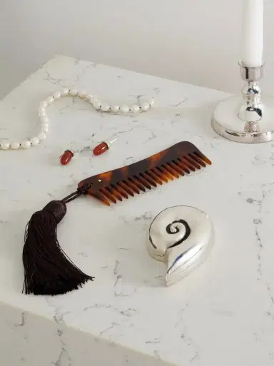 Sophie Buhai Tasseled Tortoiseshell Acetate Comb | Thumbnail 2 Sophie Buhai Tasseled Tortoiseshell Acetate Comb | Thumbnail 2
