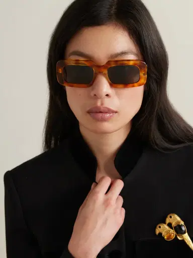 CELINE Eyewear Triomphe Oversized Square-frame Tortoiseshell Acetate Sunglasses | Thumbnail 2 CELINE Eyewear Triomphe Oversized Square-frame Tortoiseshell Acetate Sunglasses | Thumbnail 2