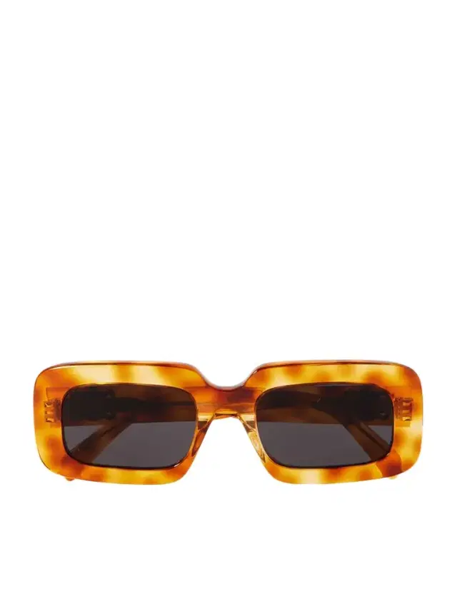 CELINE Eyewear Triomphe Oversized Square-frame Tortoiseshell Acetate Sunglasses