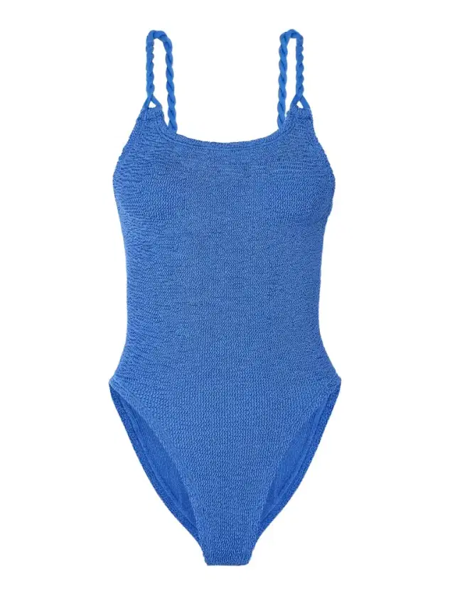 Camille Metallic Seersucker Swimsuit