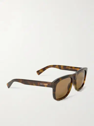 Saint Laurent Eyewear Square-frame Tortoiseshell Acetate Sunglasses | Thumbnail 3 Saint Laurent Eyewear Square-frame Tortoiseshell Acetate Sunglasses | Thumbnail 3