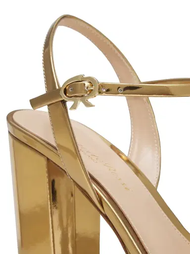 Gianvito Rossi Women's 120MM Metallic Leather Platform Sandals - Gold - Size 12 | Thumbnail 5 Gianvito Rossi Women's 120MM Metallic Leather Platform Sandals - Gold - Size 12 | Thumbnail 5
