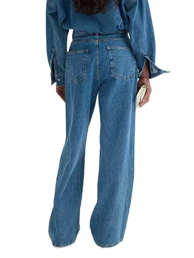 RÓHE Women's Baggy Wide-Leg Low-Rise Jeans - Mid Denim Blue - Size 12 | Thumbnail 6 RÓHE Women's Baggy Wide-Leg Low-Rise Jeans - Mid Denim Blue - Size 12 | Thumbnail 6