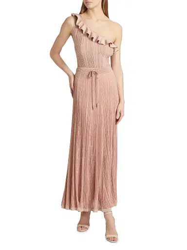 Zimmermann Women's Lucky Metallic Frill One-Shoulder Tank | Thumbnail 2
