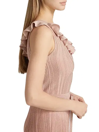 Zimmermann Women's Lucky Metallic Frill One-Shoulder Tank | Thumbnail 6