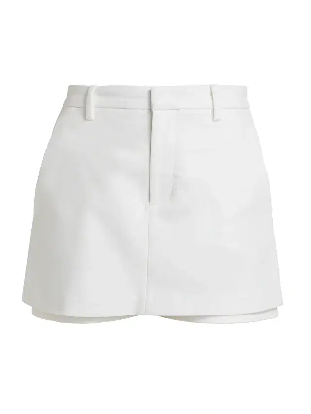 Vince Women's Mid-Rise Tailored Stretch Cotton Skort - Optic White
