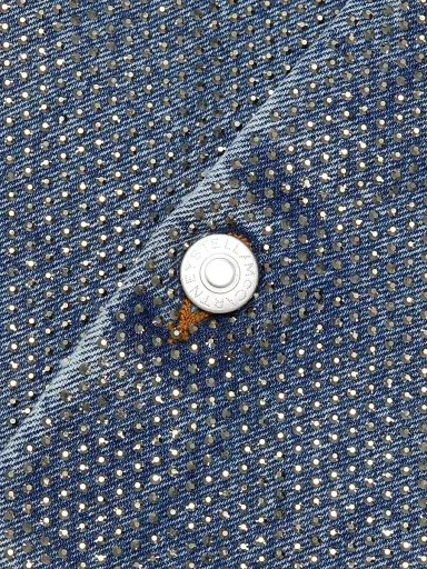 Stella McCartney Women's Hotfix Denim Button-Front Oversized Shirt | Thumbnail 7
