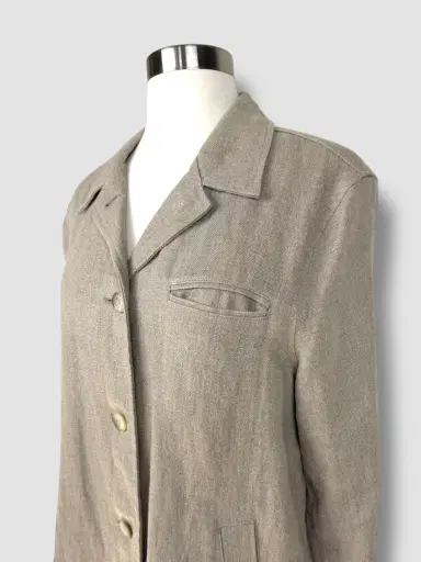 Jen Wonders Studio Faconnable Linen Jacket | Thumbnail 7