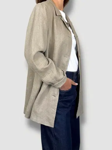 Jen Wonders Studio Faconnable Linen Jacket | Thumbnail 8