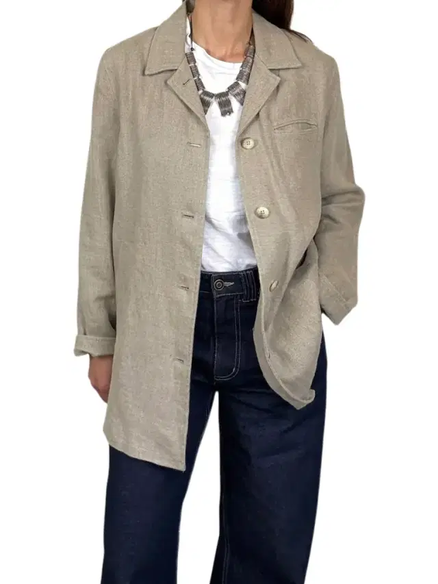 Jen Wonders Studio Faconnable Linen Jacket