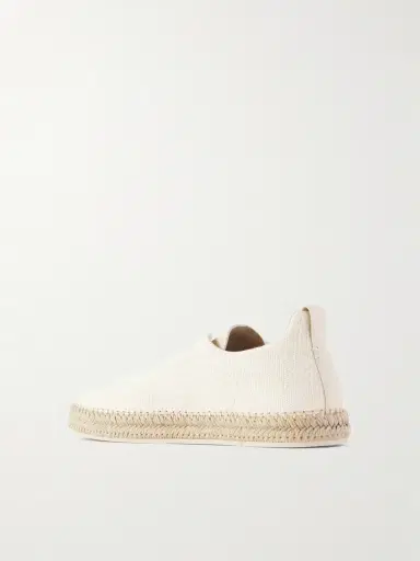 Zegna Triple Stitch™ Leather-Trimmed Canvas Slip-On Sneakers - Men | Thumbnail 4 Zegna Triple Stitch™ Leather-Trimmed Canvas Slip-On Sneakers - Men | Thumbnail 4